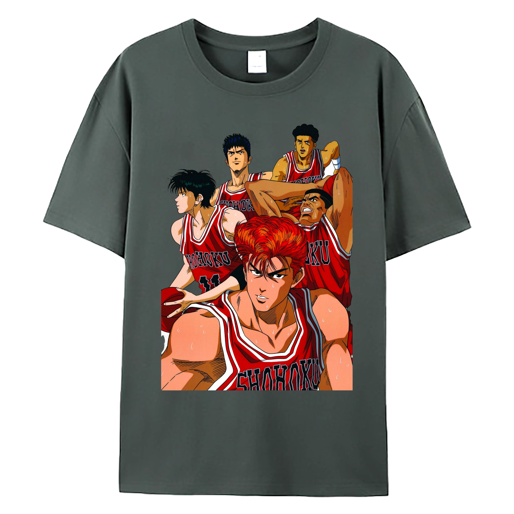 （画像用） SLAM DUNK／スラムダンク 綿100％ メンズ半袖Tシャツ｜肌触りやわらか＆通気性